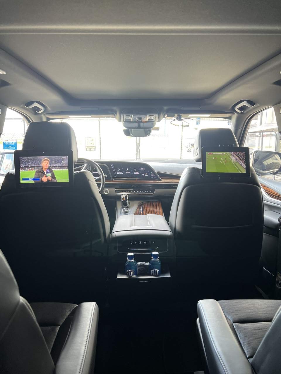 Cadillac Escalade interior screens — Houston Limo Chauffeur