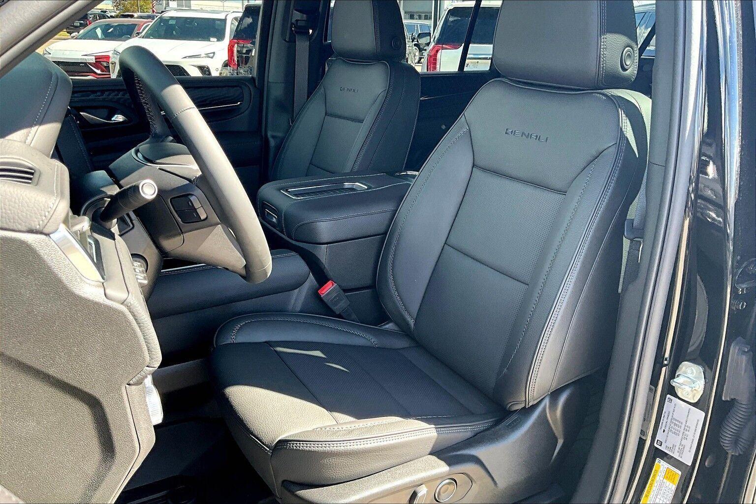 GMC Yukon Denali front seats interior — Houston Limo Chauffeur
