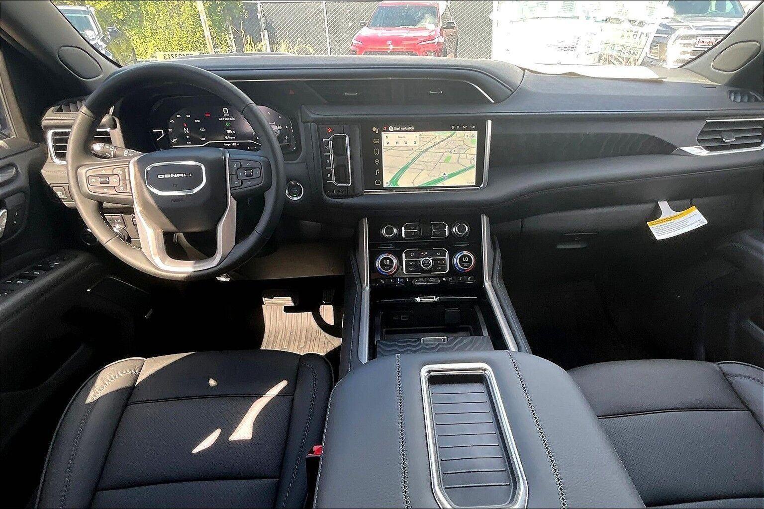 GMC Yukon Denali interior dashboard — Houston Limo Chauffeur