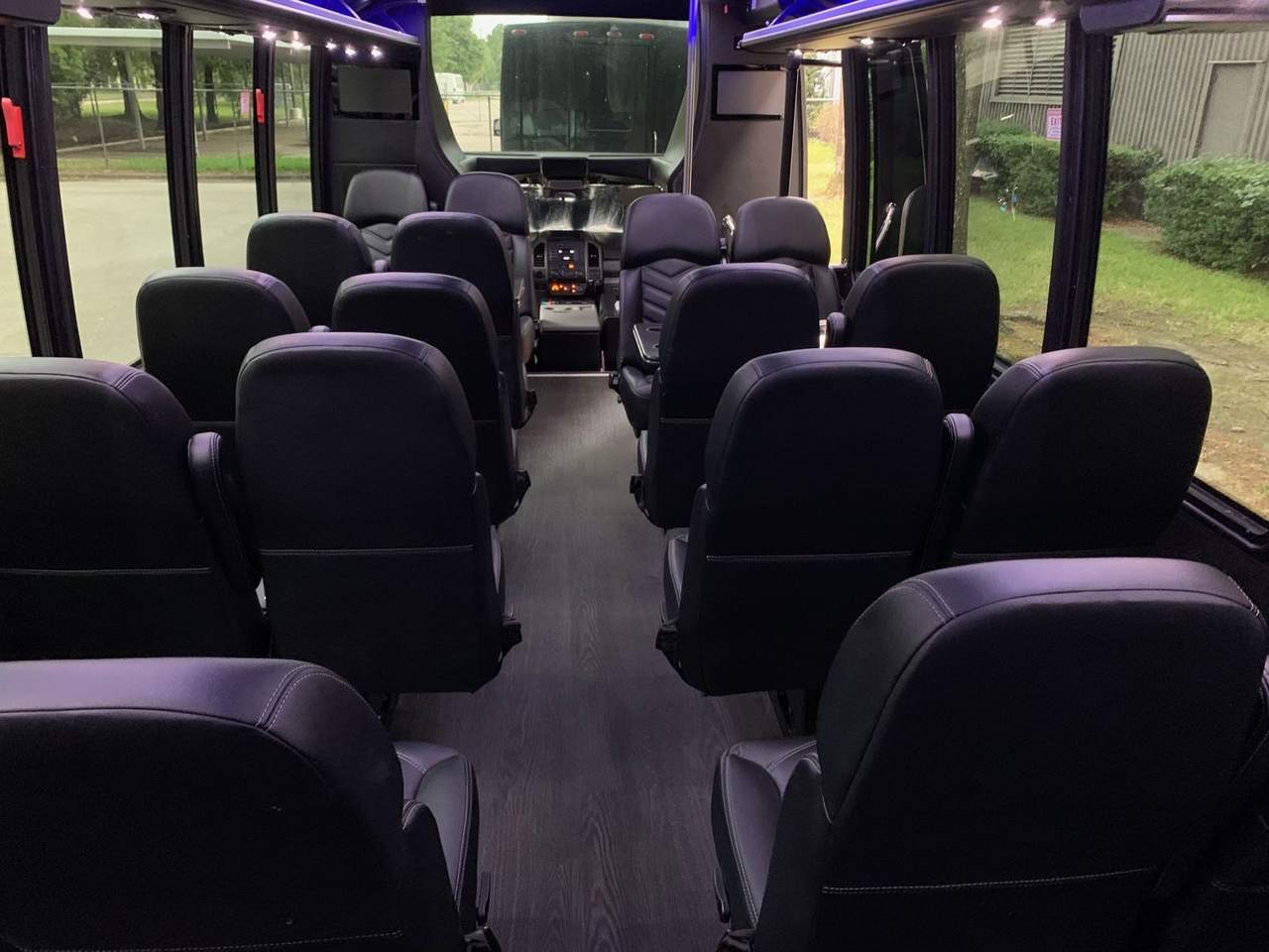 Shuttle interior rear — Houston Limo Chauffeur