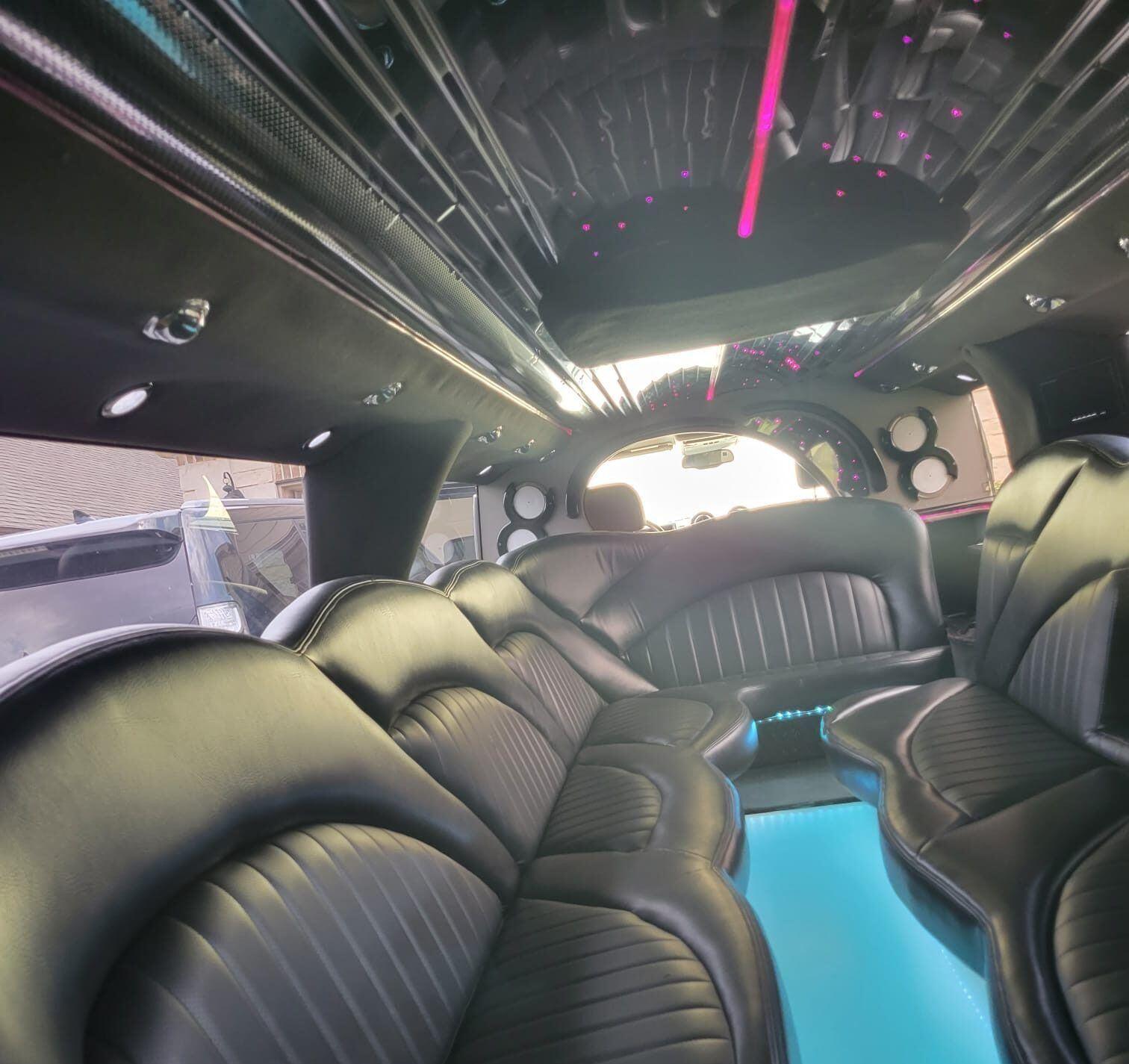 Hummer H2 stretch limousine interior — Houston Limo Chauffeur